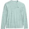 SITKA Radiant Long Sleeve Crew Neck – Lightweight Moisture-Wicking Mens Shirt(Saltwater Blue Camo)