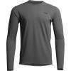 SITKA Radiant Long Sleeve Crew Neck – Lightweight Moisture-Wicking Mens Shirt(Iron Grey)