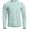 SITKA Radiant Long Sleeve Crew Neck – Lightweight Moisture-Wicking Mens Shirt(Saltwater Blue Camo)