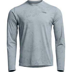 SITKA Radiant Long Sleeve Crew Neck – Lightweight Moisture-Wicking Mens Shirt(Bluestone Camo)