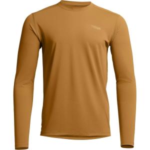SITKA Radiant Long Sleeve Crew Neck – Lightweight Moisture-Wicking Mens Shirt(Medallion)