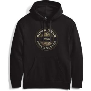 SITKA Hidden Optifade Pullover Hoodie – Heavyweight Mens Sweatshirt(Black Subalpine)