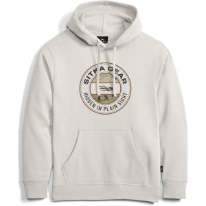 SITKA Hidden Optifade Pullover Hoodie – Heavyweight Mens Sweatshirt(Ivory Marsh)