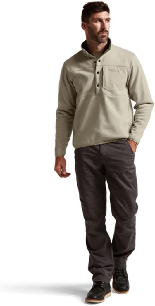 image:imageSITKA mens Front Range Standup Collar Snap Fleece JacketBirch