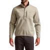 SITKA mens Front Range Stand-up Collar Snap Fleece Jacket(Birch)