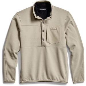 SITKA mens Front Range Stand-up Collar Snap Fleece Jacket(Birch)
