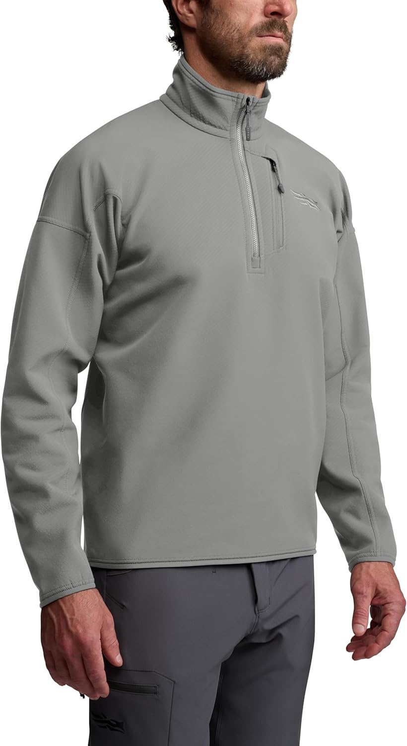 image:imageSITKA Alpha Fleece 14 Zip Pullover Hunting Fishing Fleece with Everyday Durable Stretch for MenGranite