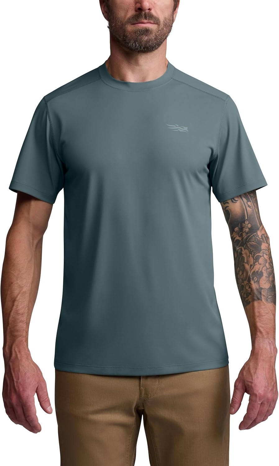 image:imageSITKA Tech Tee Sweat Wicking Fast Drying Technology for MenGravel Blue