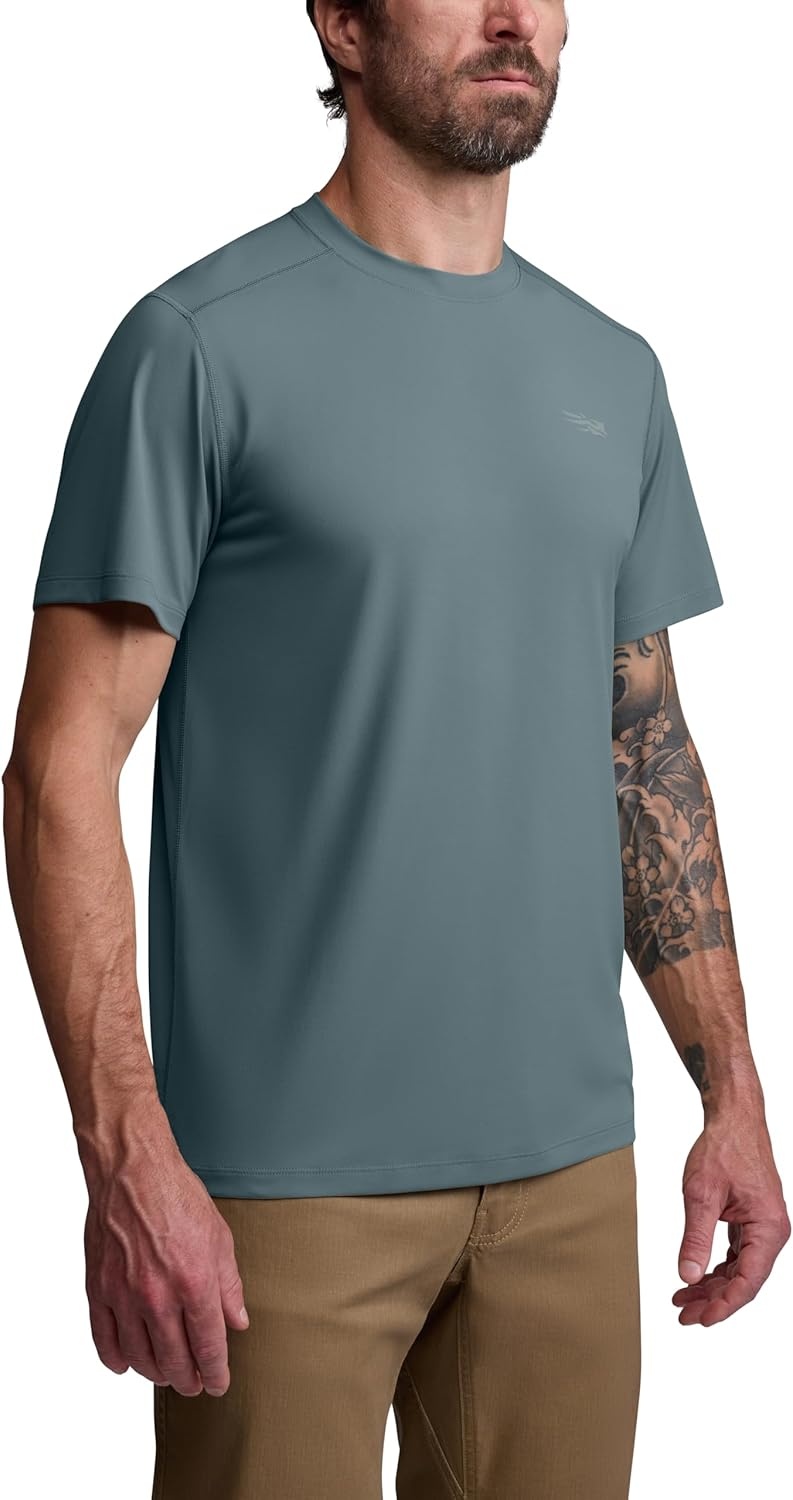 image:imageSITKA Tech Tee Sweat Wicking Fast Drying Technology for MenGravel Blue