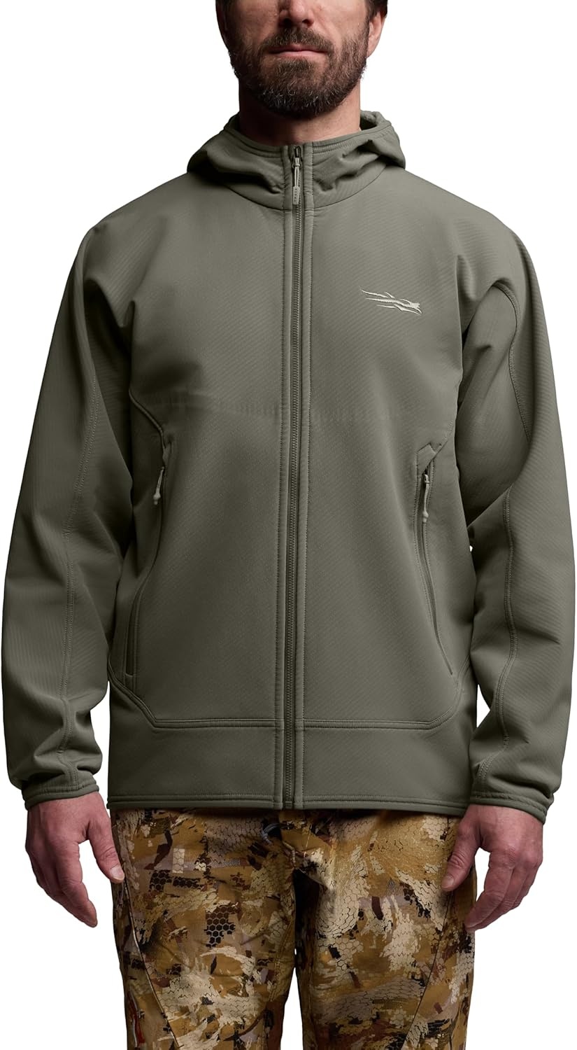 image:imageSITKA Alpha Fleece Hooded Jacket Mens Waterproof Jacket for Fishing Hunting HikingBark Brown
