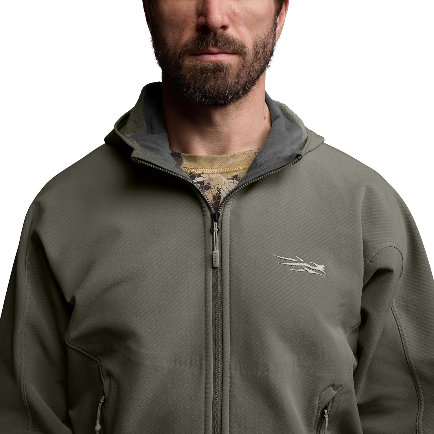 image:imageSITKA Alpha Fleece Hooded Jacket Mens Waterproof Jacket for Fishing Hunting HikingBark Brown