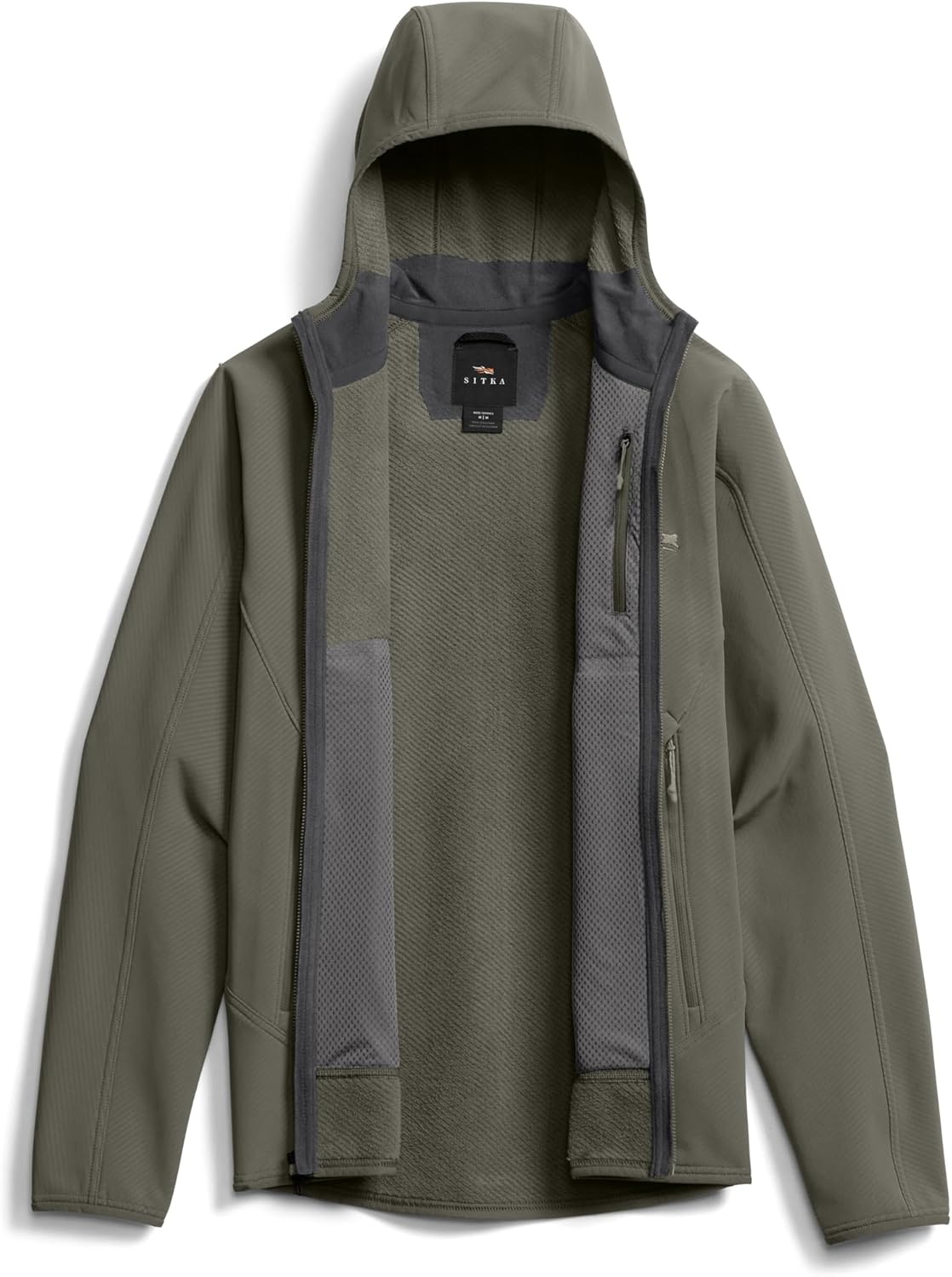 image:imageSITKA Alpha Fleece Hooded Jacket Mens Waterproof Jacket for Fishing Hunting HikingBark Brown