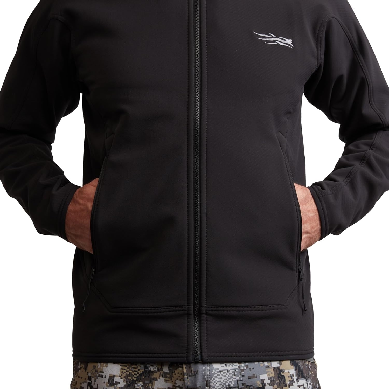 image:imageSITKA Alpha Fleece Hooded Jacket Mens Waterproof Jacket for Fishing Hunting HikingBlack