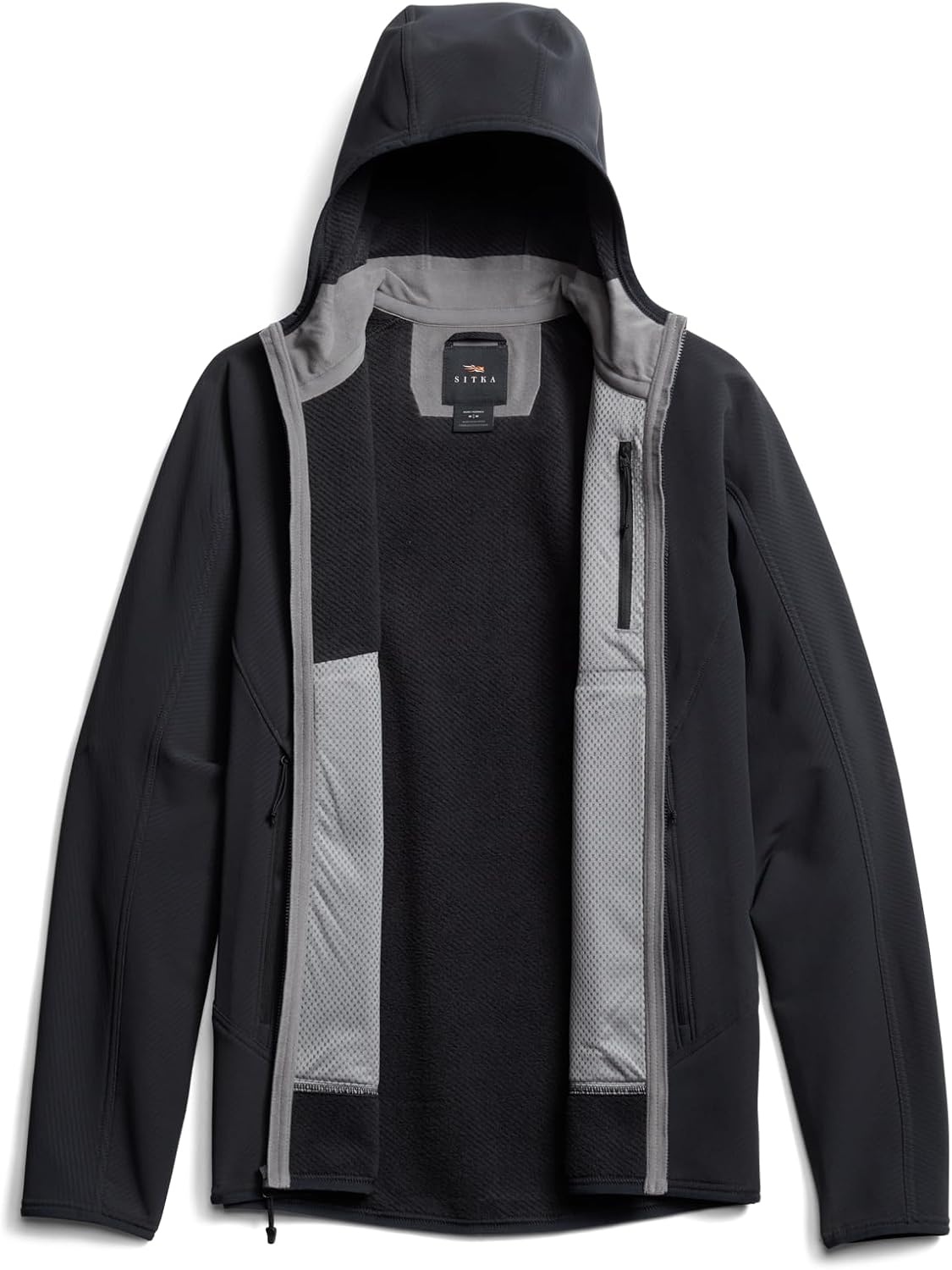image:imageSITKA Alpha Fleece Hooded Jacket Mens Waterproof Jacket for Fishing Hunting HikingBlack