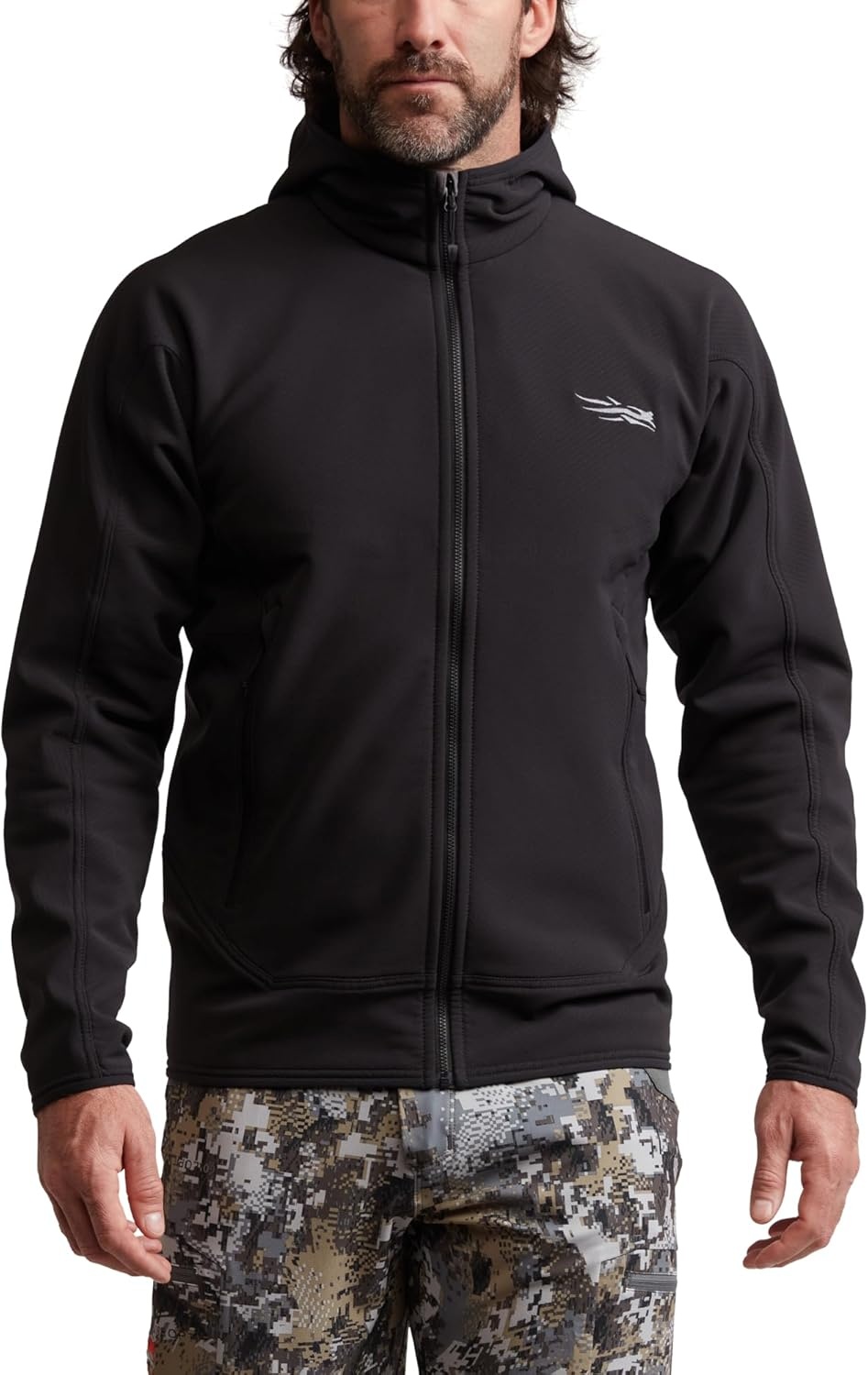 image:imageSITKA Alpha Fleece Hooded Jacket Mens Waterproof Jacket for Fishing Hunting HikingBlack
