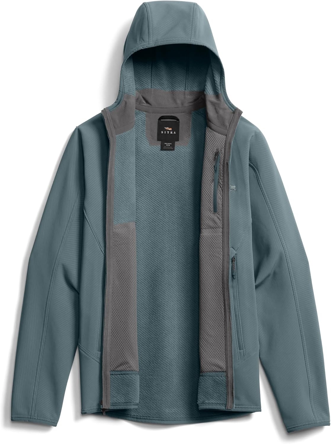 image:imageSITKA Alpha Fleece Hooded Jacket Mens Waterproof Jacket for Fishing Hunting HikingGravel Blue
