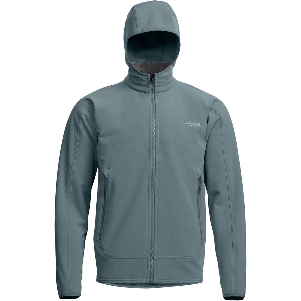 image:imageSITKA Alpha Fleece Hooded Jacket Mens Waterproof Jacket for Fishing Hunting HikingGravel Blue